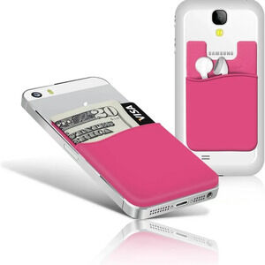 Adhesive Silicone Phone Wallet- 1 Pack